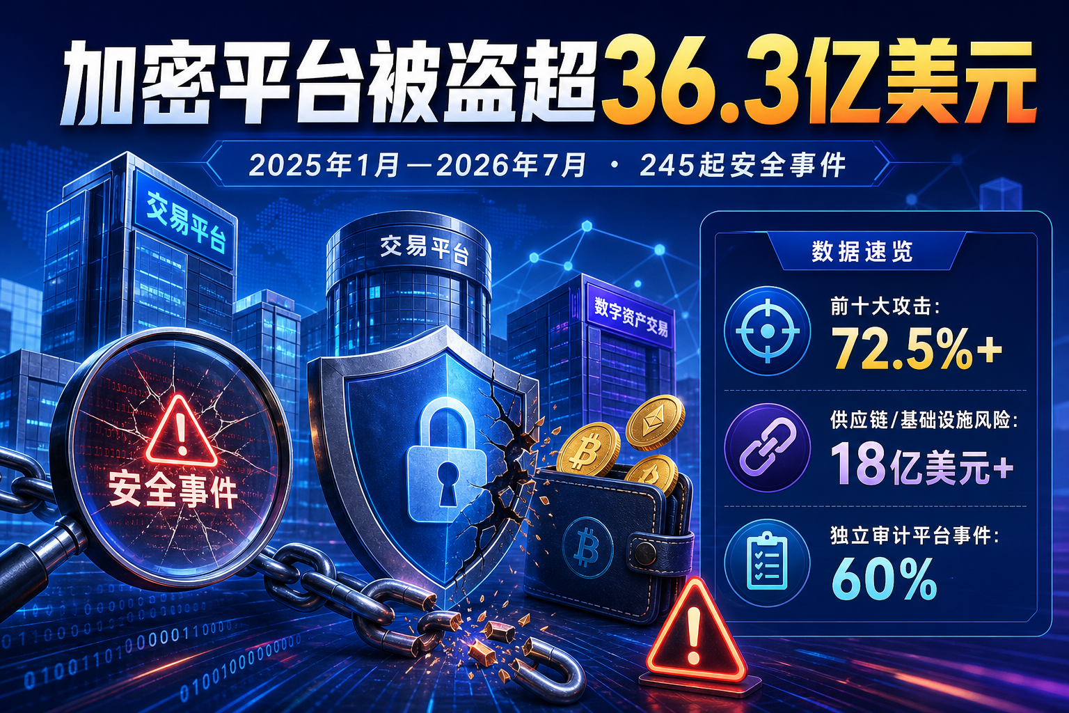 2025年以来加密平台被盗金额超36.3亿美元