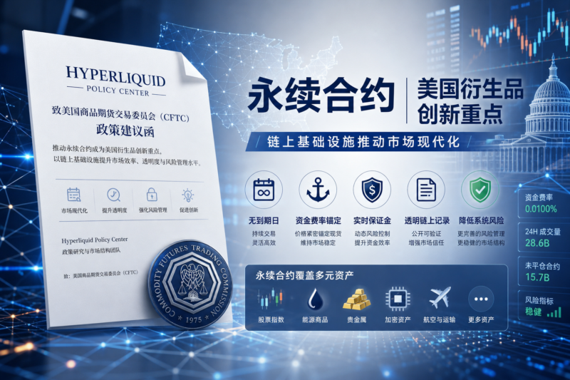 Hyperliquid政策中心致函CFTC:推动永续合约成为美国衍生品创新重点-指挥使社区 - 真实线索、热点议题与深度观察