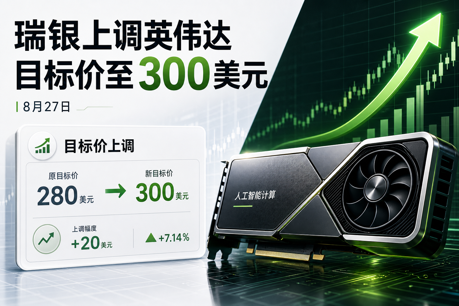 瑞银上调英伟达目标价至300美元