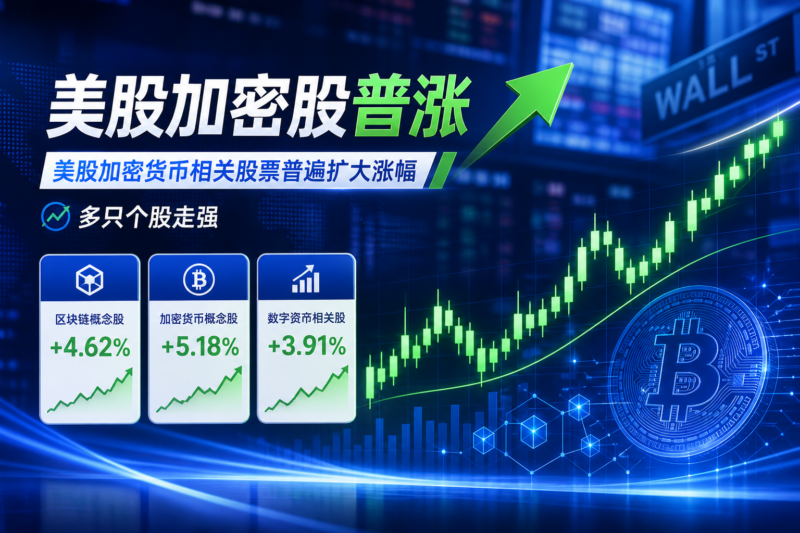 美股加密货币相关股票普遍扩大涨幅-指挥使社区 - 真实线索、热点议题与深度观察