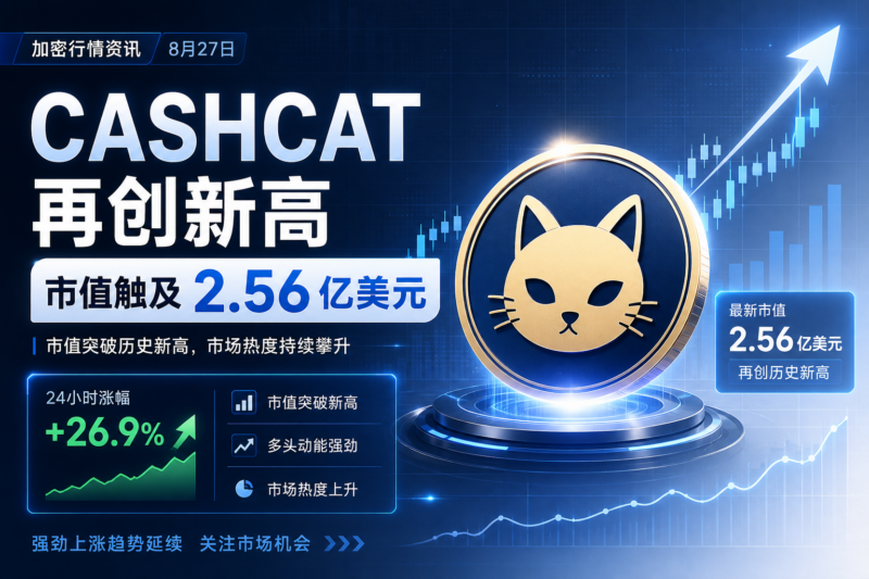 CASHCAT 市值触及 2.56 亿美元,再创历史新高-指挥使社区 - 真实线索、热点议题与深度观察