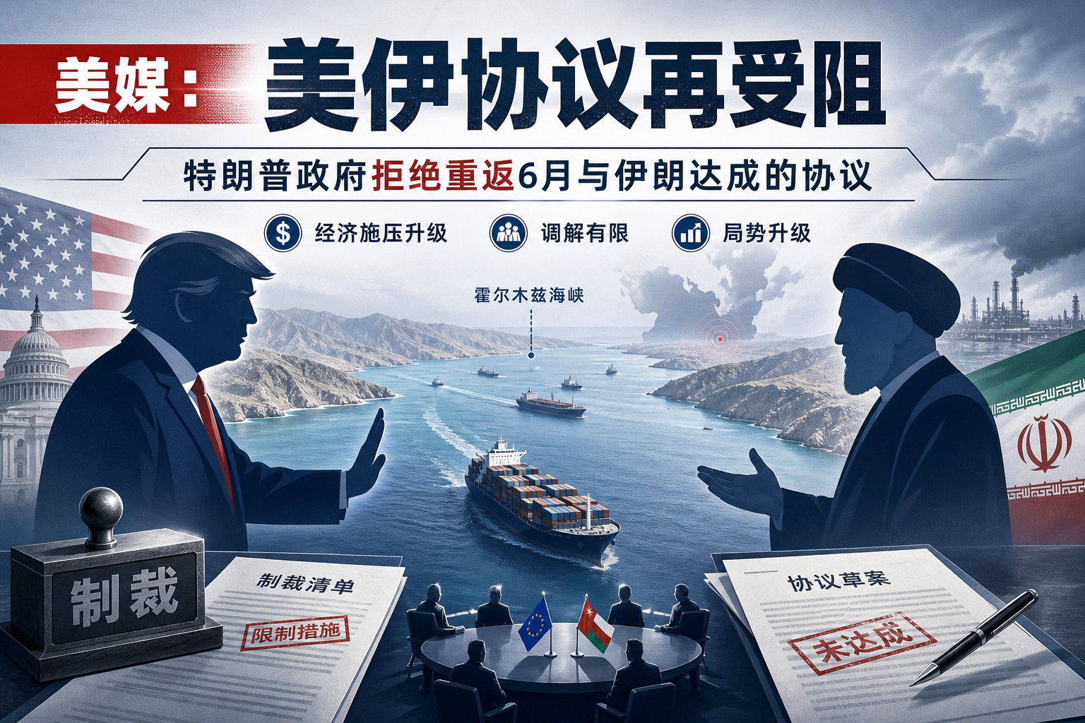 美媒称特朗普政府拒绝重返6月与伊朗达成的协议