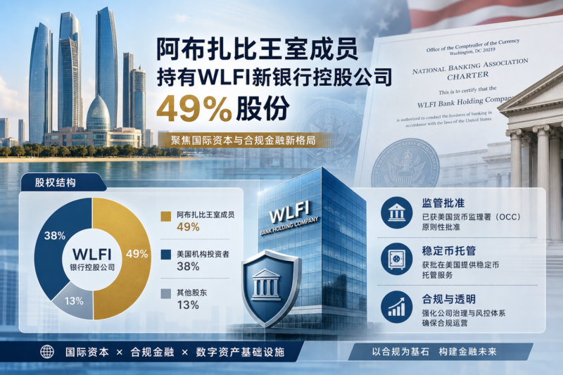 阿布扎比王室成员持有 WLFI 新银行控股公司 49% 股份-指挥使社区 - 真实线索、热点议题与深度观察