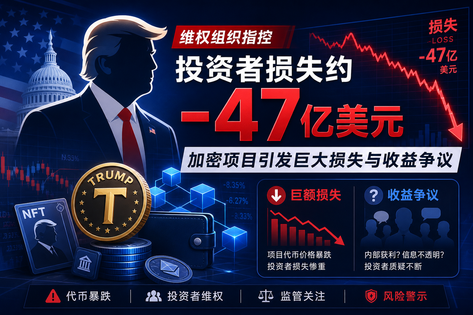 维权组织:特朗普相关加密项目致投资者损失约47亿美元