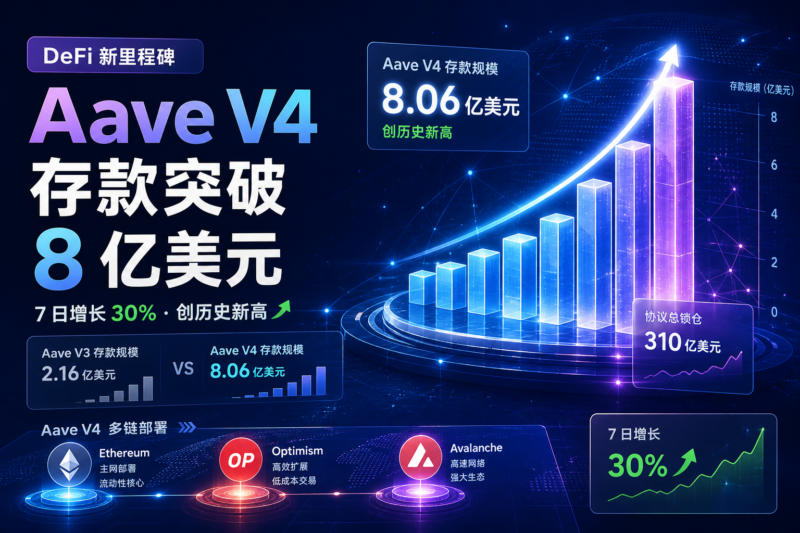 Aave V4 存款规模突破 8 亿美元,创历史新高-指挥使社区 - 真实线索、热点议题与深度观察