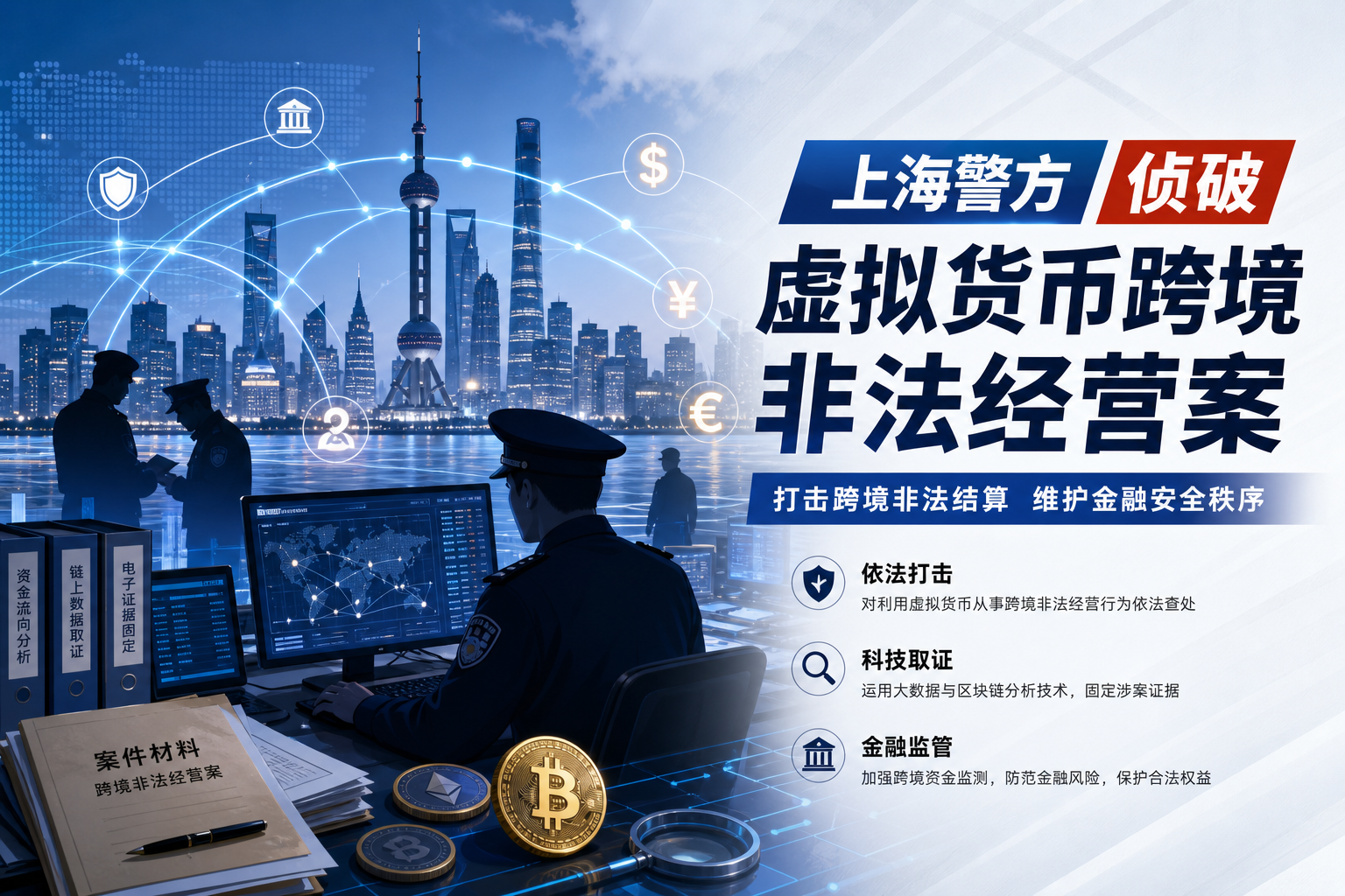 上海警方侦破涉虚拟货币跨境非法经营案