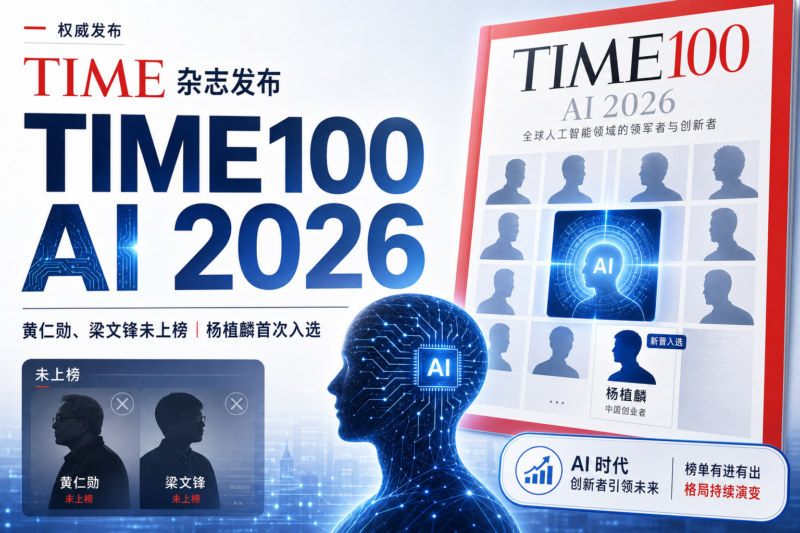 《时代》发布 2026 TIME100 AI:黄仁勋、梁文锋未上榜,杨植麟首次入选-指挥使社区 - 真实线索、热点议题与深度观察