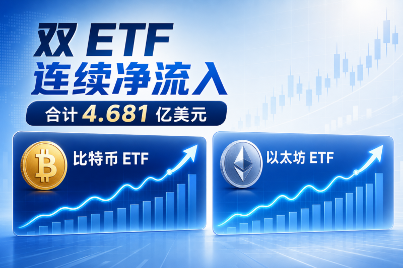 美国比特币和以太坊现货 ETF 均连续 9 个交易日净流入，昨日合计流入 4.681 亿美元-指挥使社区 - 真实线索、热点议题与深度观察