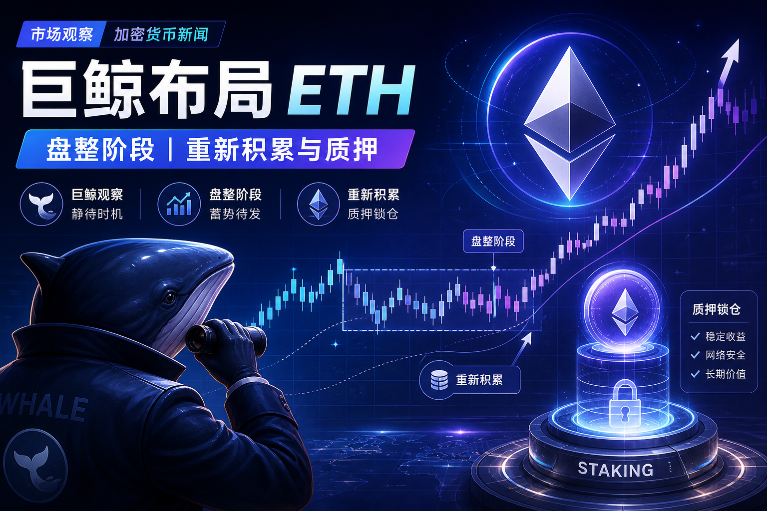 「BTC OG 内幕巨鲸」代理人:计划在 ETH 盘整阶段重新囤积并质押