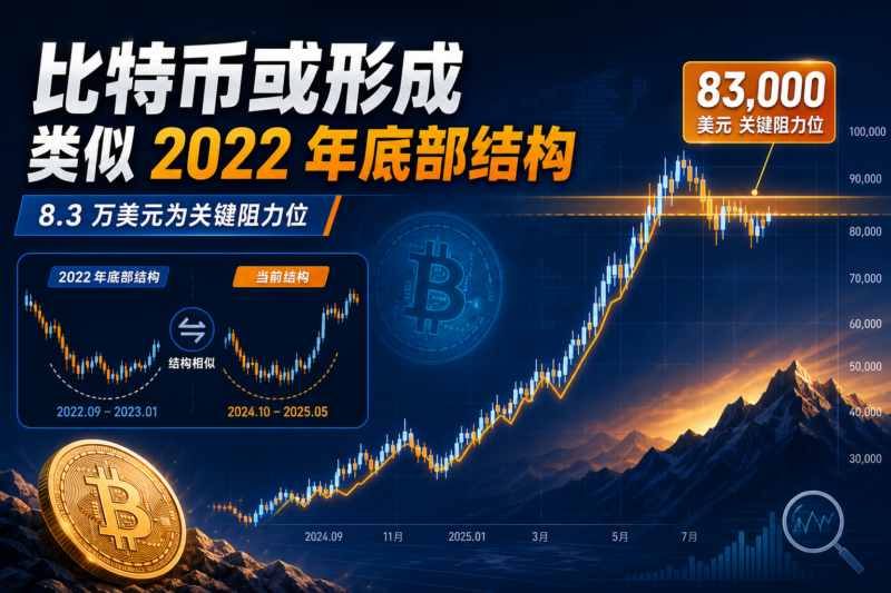 分析师：比特币或形成类似 2022 年底部结构，8.3 万美元为关键阻力位-指挥使社区 - 真实线索、热点议题与深度观察