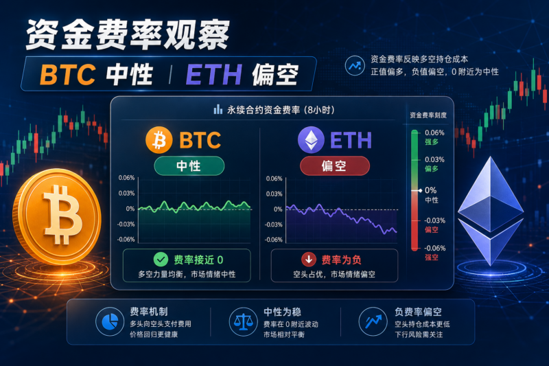 主流 CEX、DEX 资金费率显示:BTC 处于中性,ETH 偏空-指挥使社区 - 真实线索、热点议题与深度观察