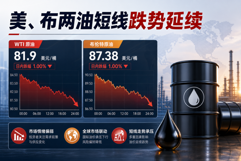 美、布两油短线跌势延续-指挥使社区 - 真实线索、热点议题与深度观察
