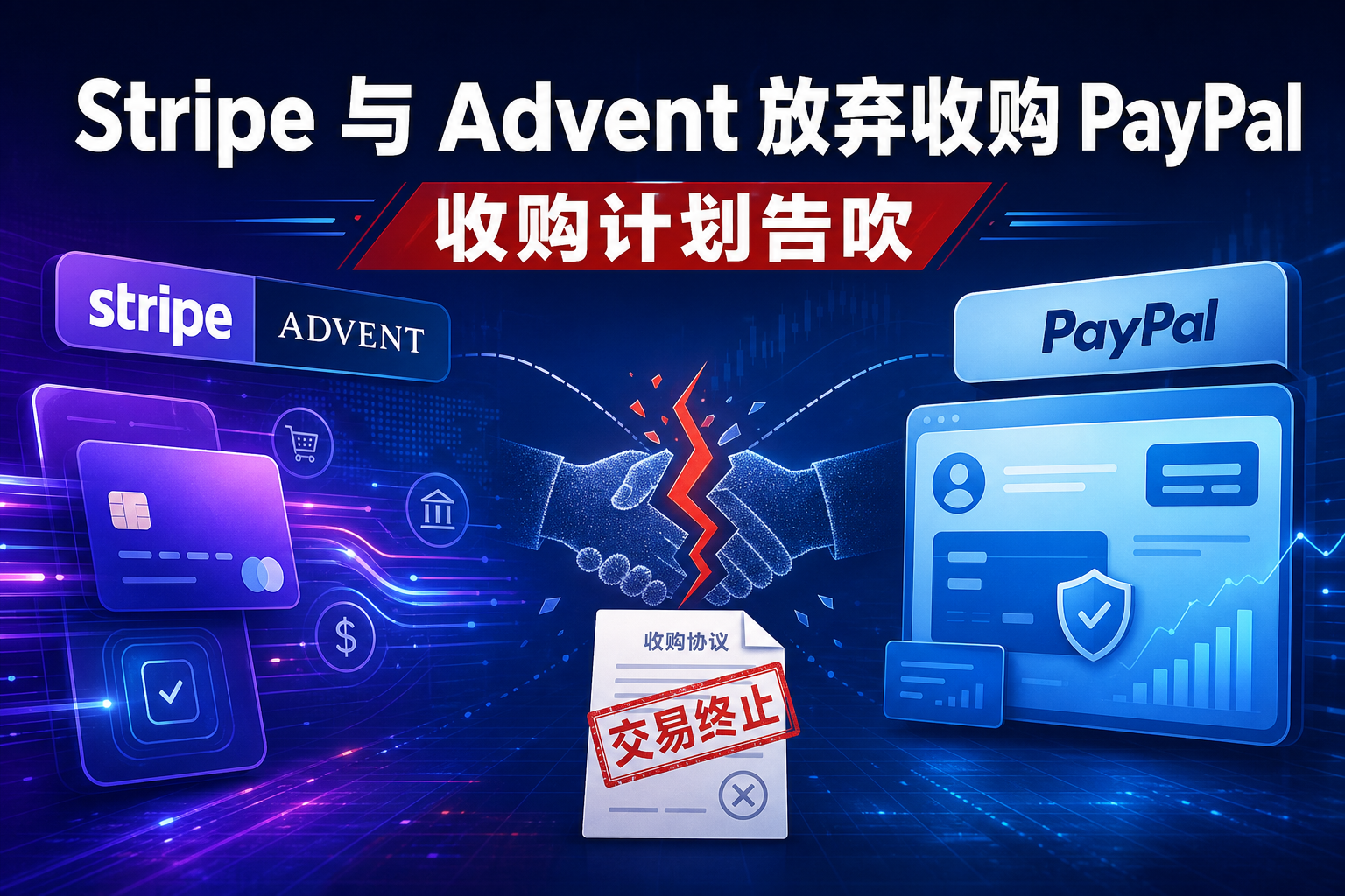 Stripe 与 Advent 放弃收购 PayPal 计划