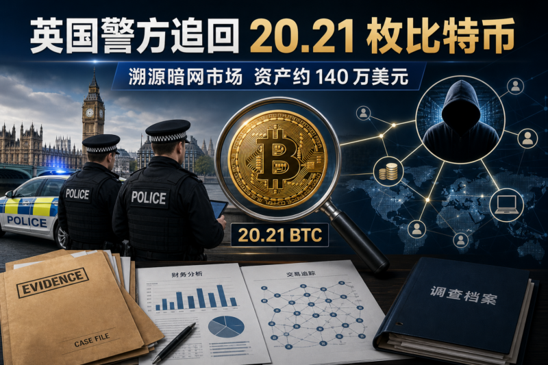 英国警方没收 20.21 枚可追溯至暗网市场的比特币-指挥使社区 - 真实线索、热点议题与深度观察
