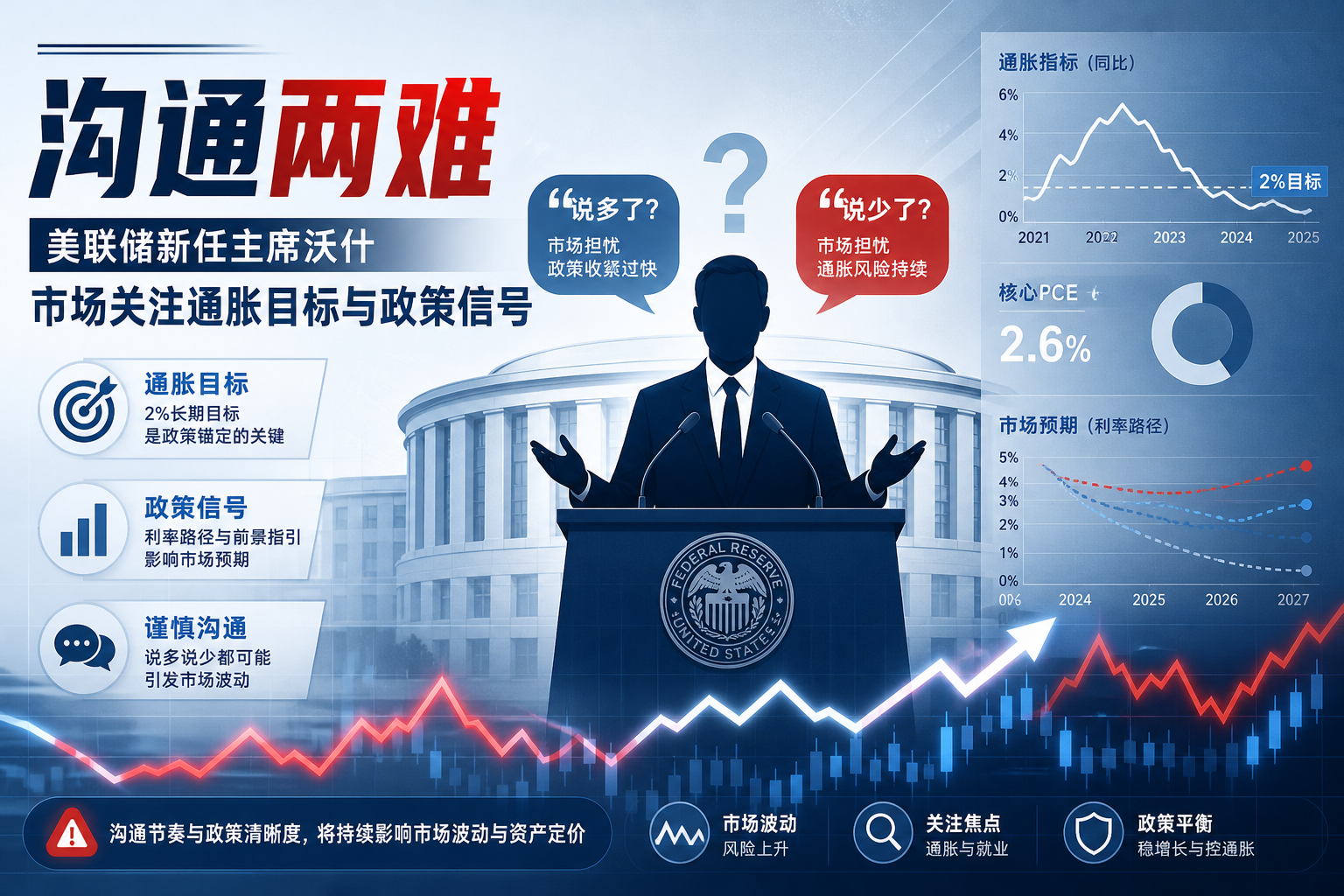 沃什面临沟通两难：说多说少都可能影响市场