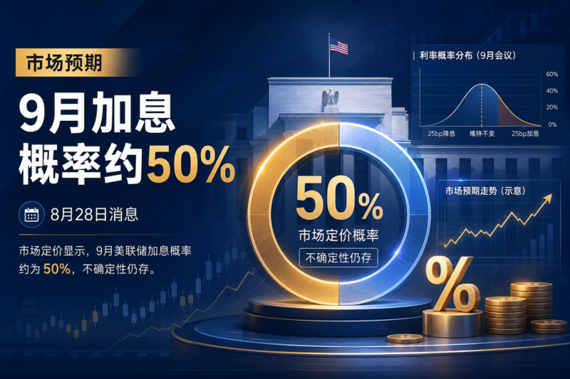 市场预计9月美联储加息概率约50%-指挥使社区 - 真实线索、热点议题与深度观察