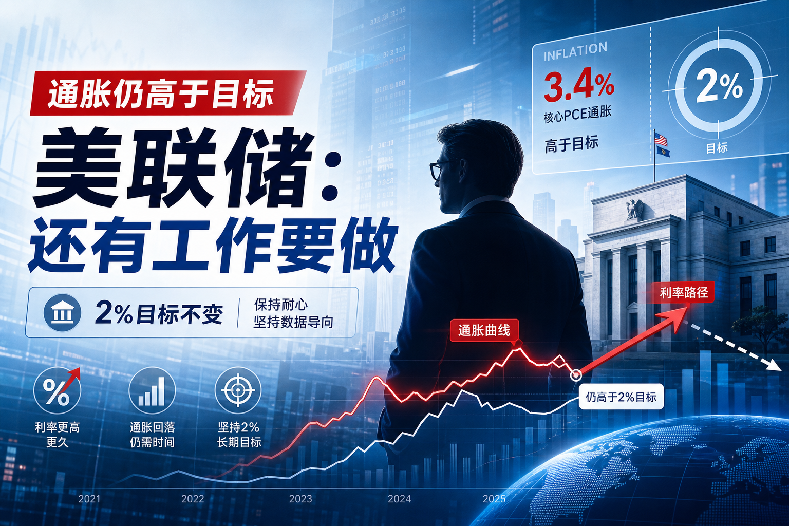 沃什:通胀仍高于目标,美联储还有工作要做