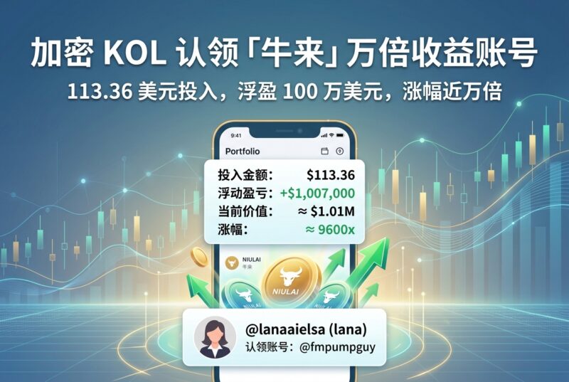 加密 KOL lana 认领「牛来」单币万倍收益账号-指挥使社区 - 真实线索、热点议题与深度观察