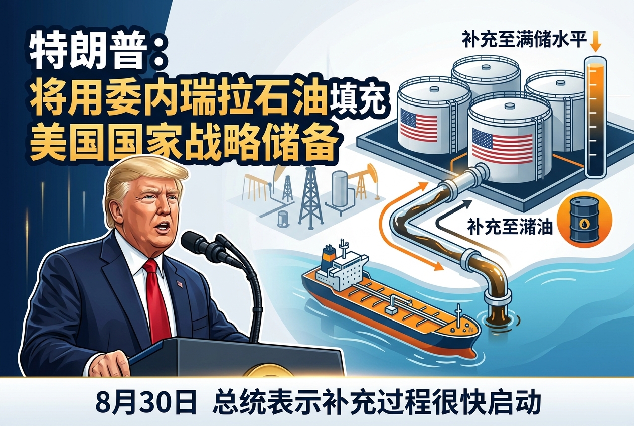 特朗普：将用委内瑞拉石油填充美国国家战略储备