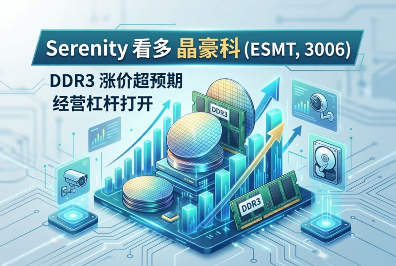Serenity加码看多晶豪科:DDR3涨价超预期,经营杠杆打开-指挥使社区 - 真实线索、热点议题与深度观察