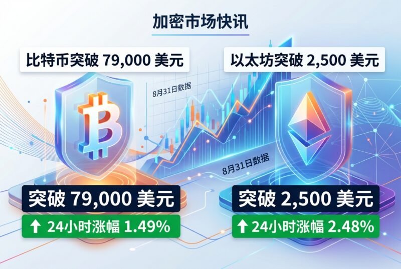 比特币突破 79,000 美元,以太坊突破 2,500 美元-指挥使社区 - 真实线索、热点议题与深度观察