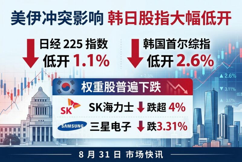 韩日股指大幅低开,SK 海力士跌超 4%-指挥使社区 - 真实线索、热点议题与深度观察