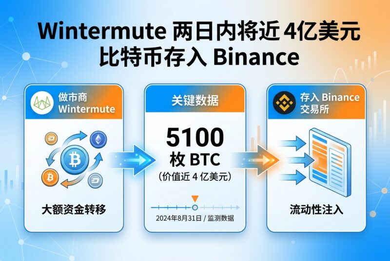 Wintermute 近两日将价值近 4 亿美元的比特币存入 Binance-指挥使社区 - 真实线索、热点议题与深度观察