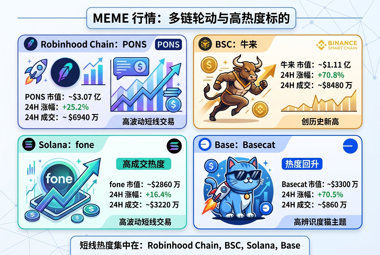 Meme 信息汇总:高热度标的冲高回落,Basecat 热度回升
