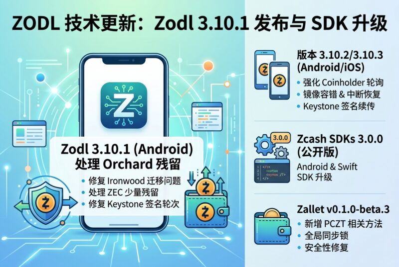ZODL 创始人:Zodl 3.10.1 已处理迁移后少量 ZEC 残留于 Orchard 的问题-指挥使社区 - 真实线索、热点议题与深度观察