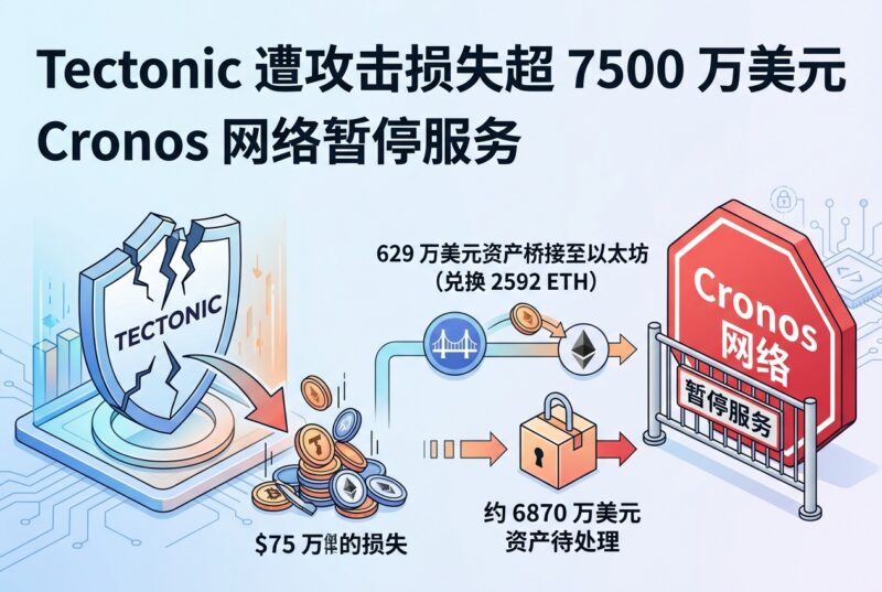 Tectonic 遭攻击损失超 7500 万美元,Cronos 网络暂停服务-指挥使社区 - 真实线索、热点议题与深度观察