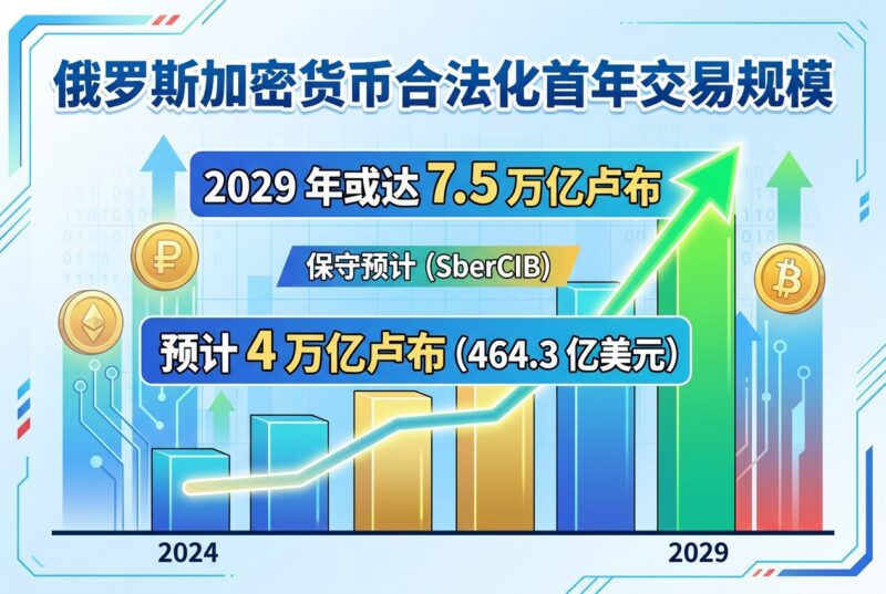 俄罗斯加密货币交易首年规模预计达 464.3 亿美元-指挥使社区 - 真实线索、热点议题与深度观察
