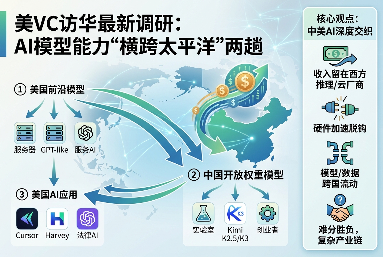美国VC访华后的最新判断:AI能力要横跨太平洋两趟,才能卖给美国客户