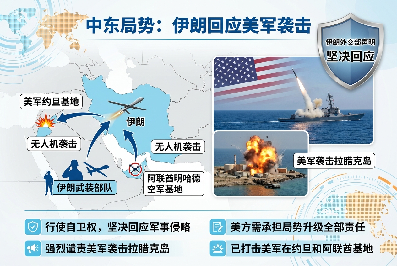 伊朗外交部：将对任何军事侵略作出坚决回应