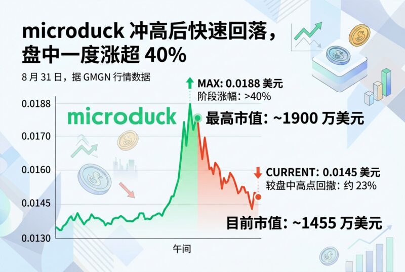 microduck 冲高后快速回落，盘中一度涨超 40%-指挥使社区 - 真实线索、热点议题与深度观察