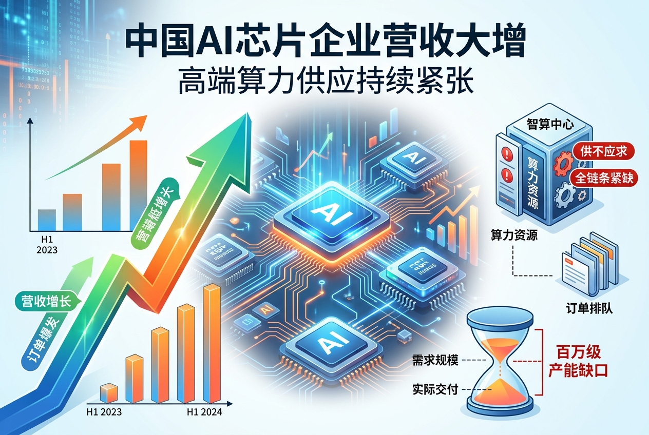 中国 AI 芯片企业营收大增,高端算力供应持续紧张