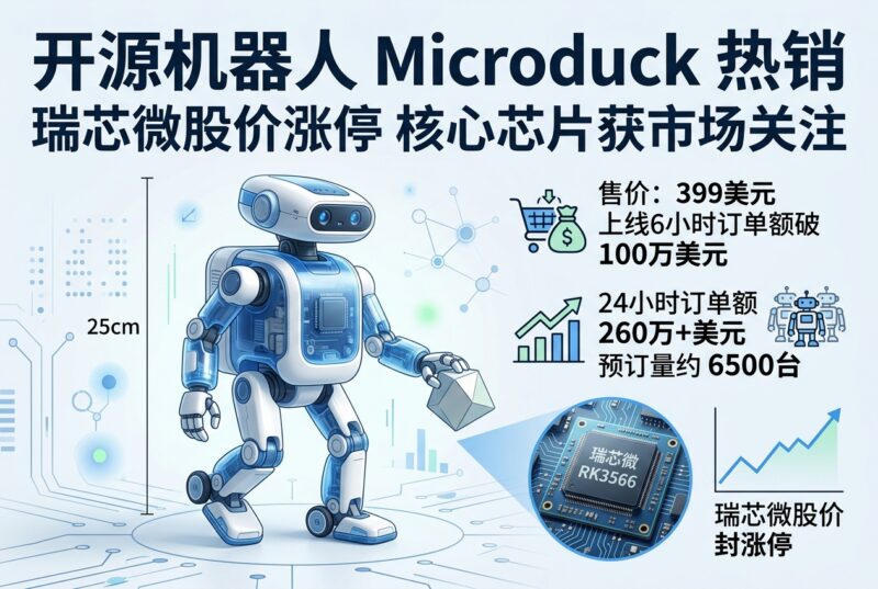 瑞芯微股价涨停，开源机器人 Microduck 热销引发关注-指挥使社区 - 真实线索、热点议题与深度观察