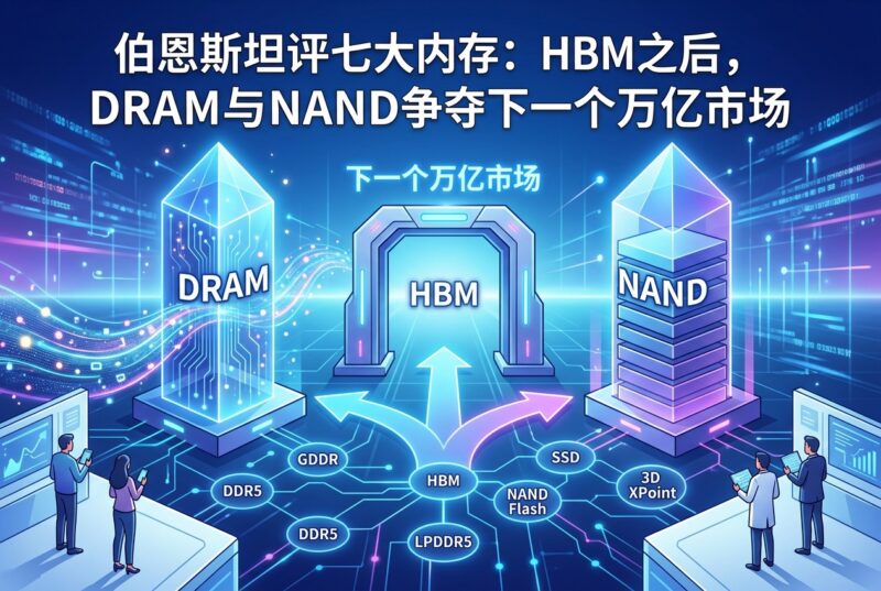 伯恩斯坦评七大内存：HBM之后，DRAM与NAND争夺下一个万亿市场-指挥使社区 - 真实线索、热点议题与深度观察