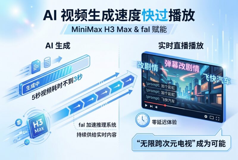 MiniMax H3 Max Live:AI 视频生成速度快过播放,弹幕可在数秒内改剧情-指挥使社区 - 真实线索、热点议题与深度观察