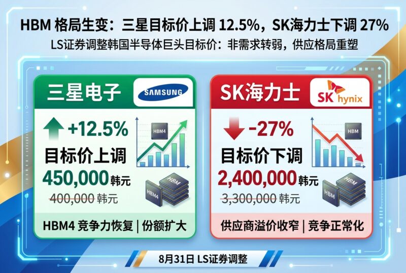 HBM 格局生变:三星目标价上调 12.5%,SK 海力士下调约 27%-指挥使社区 - 真实线索、热点议题与深度观察