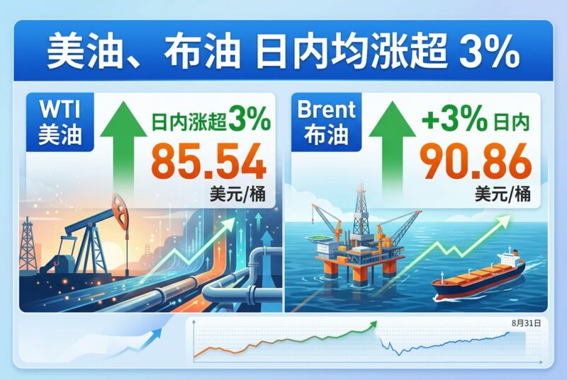美油、布油日内均涨超 3%-指挥使社区 - 真实线索、热点议题与深度观察