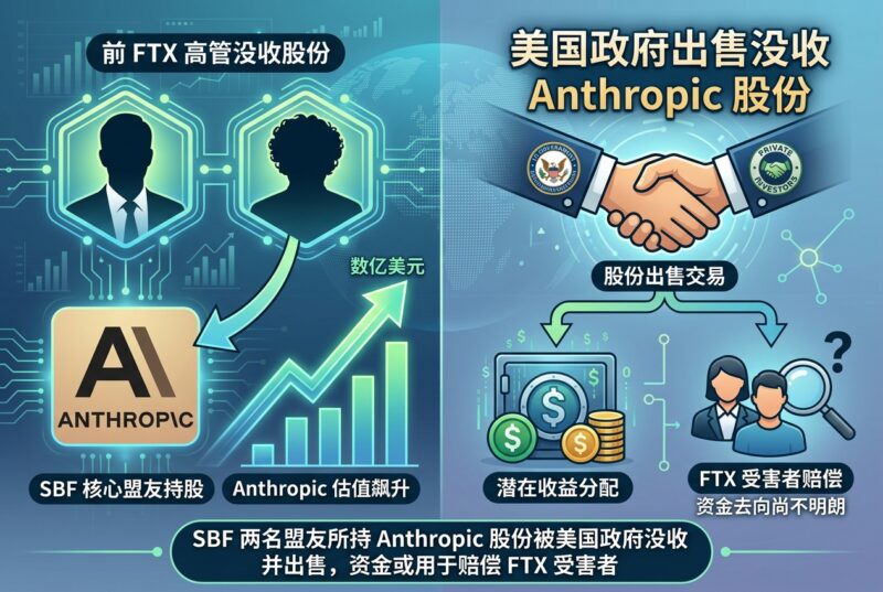 美国政府出售 SBF 两名核心盟友所持 Anthropic 股份，潜在价值或达数十亿美元-指挥使社区 - 真实线索、热点议题与深度观察