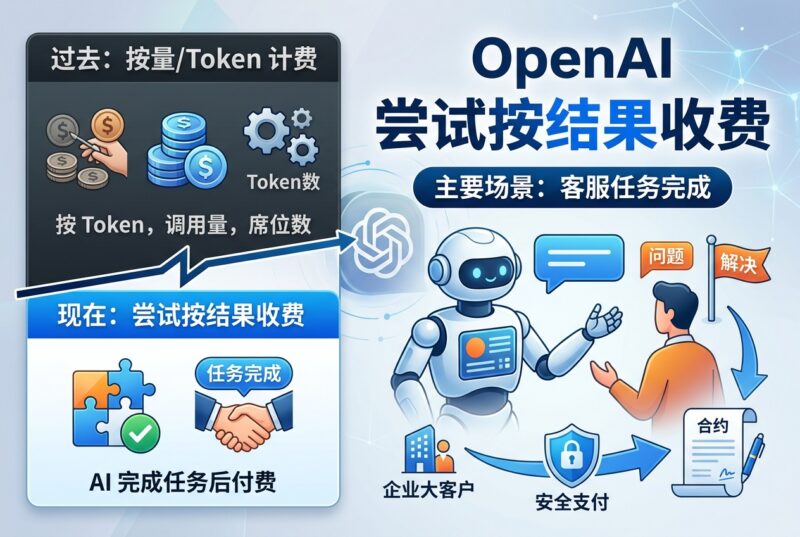 OpenAI 开始尝试按结果收费:部分大客户在 AI 完成任务后付费-指挥使社区 - 真实线索、热点议题与深度观察
