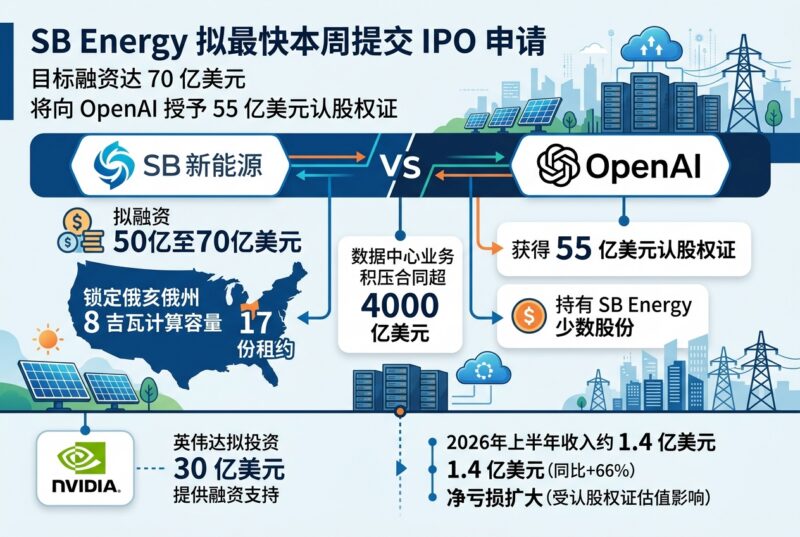 SB Energy 拟向 OpenAI 授予 55 亿美元认股权证,最快本周提交 IPO 申请-指挥使社区 - 真实线索、热点议题与深度观察