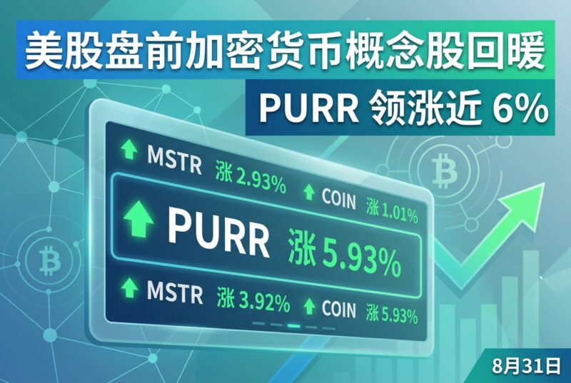 美股盘前加密货币概念股回暖，PURR 涨近 6%-指挥使社区 - 真实线索、热点议题与深度观察