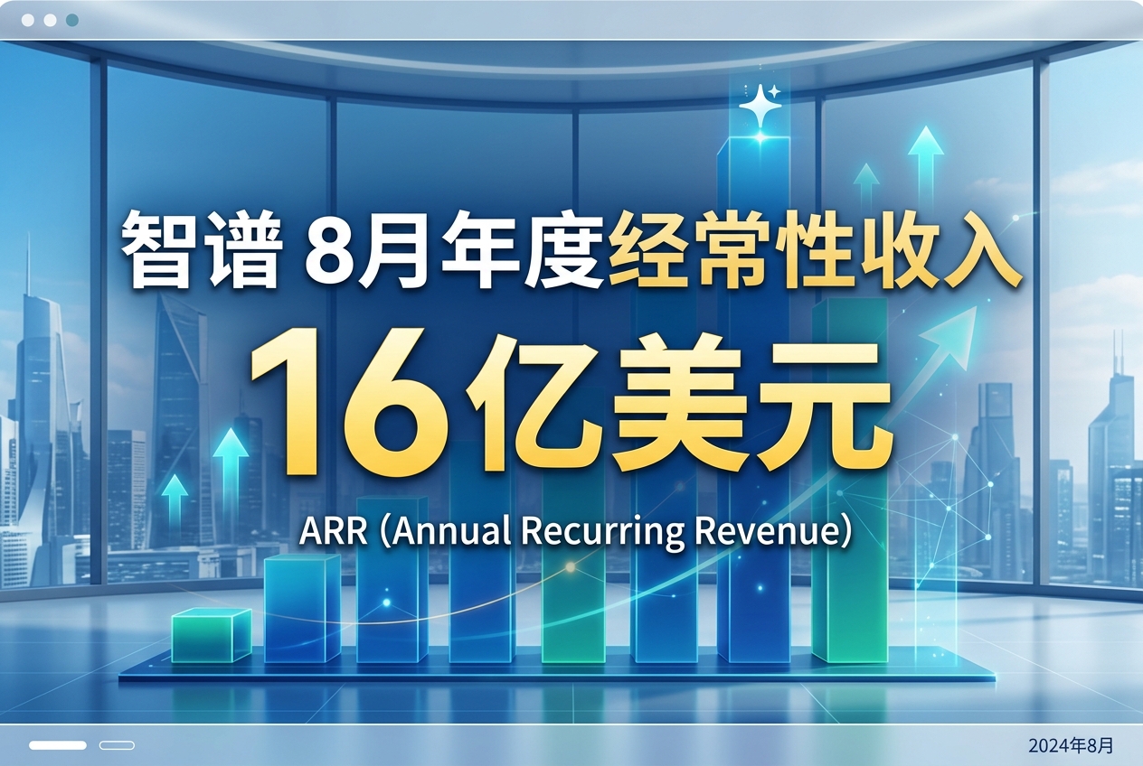 智谱：8 月年度经常性收入达 16 亿美元