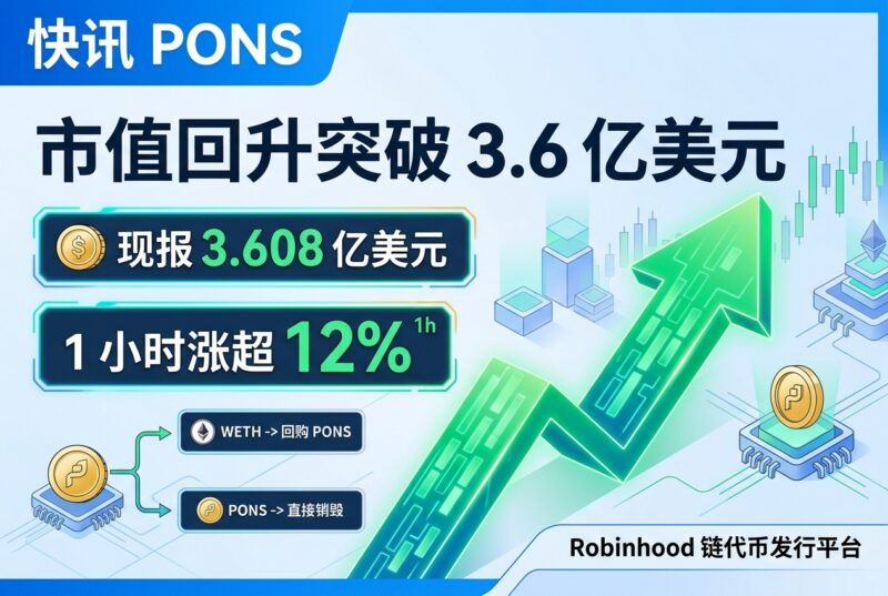 PONS 市值回升突破 3.6 亿美元，1 小时涨超 12%-指挥使社区 - 真实线索、热点议题与深度观察