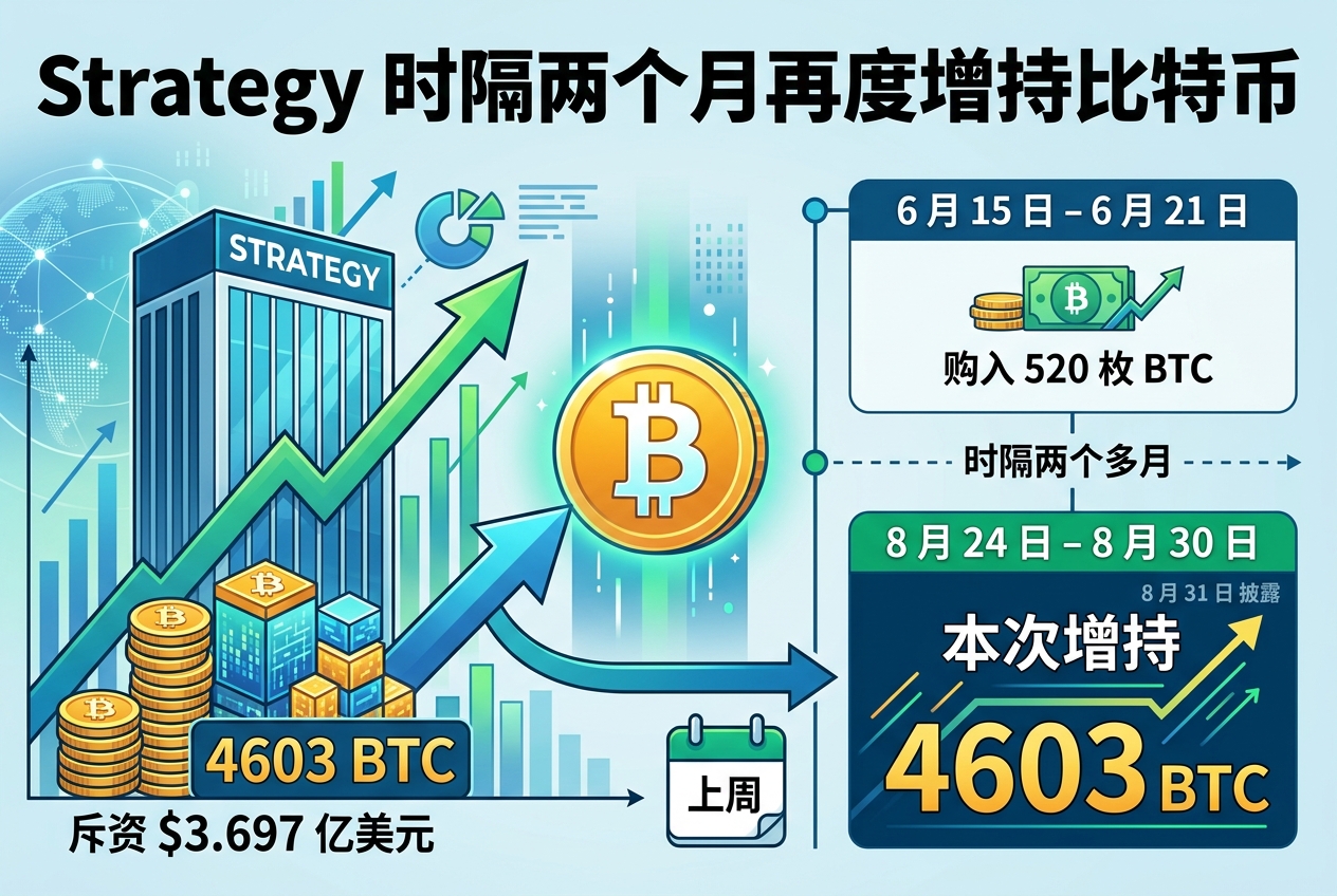 Strategy 时隔两个月再度增持比特币