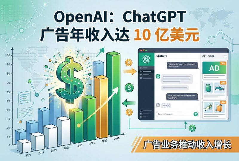 OpenAI：ChatGPT 广告业务年化收入已达 10 亿美元-指挥使社区 - 真实线索、热点议题与深度观察