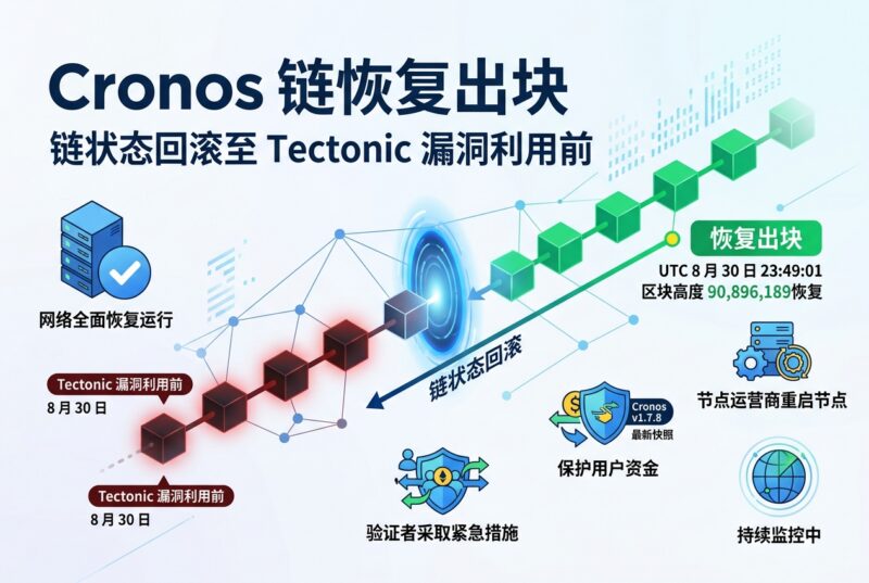 Cronos 链恢复出块，链状态回滚至 Tectonic 漏洞利用前-指挥使社区 - 真实线索、热点议题与深度观察