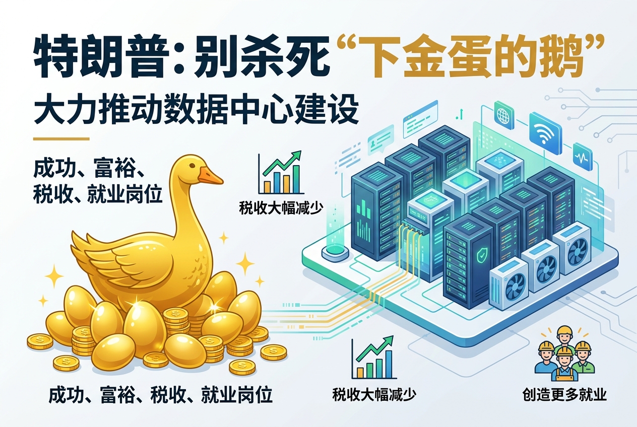 特朗普力推建设数据中心：别杀死这只“下金蛋的鹅”